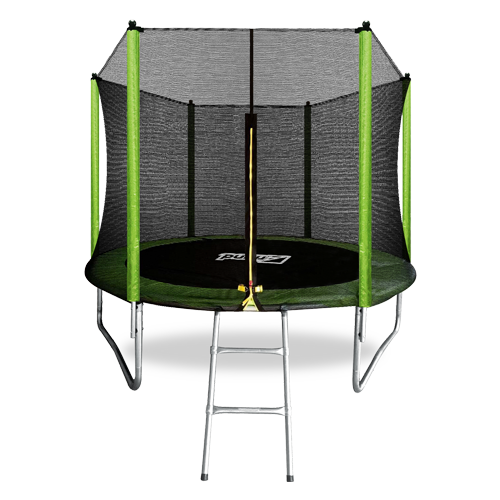 Батут 8FT с внешней страховочной сеткой и лестницей светло-зеленый ARLAND ARL-TN-0803 O LG Металлопрокат #1